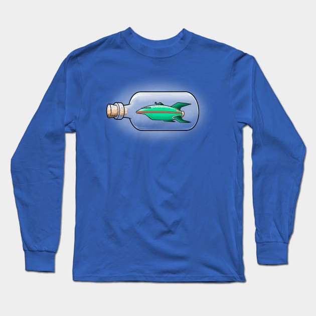 Express bottle Long Sleeve T-Shirt by Cromanart